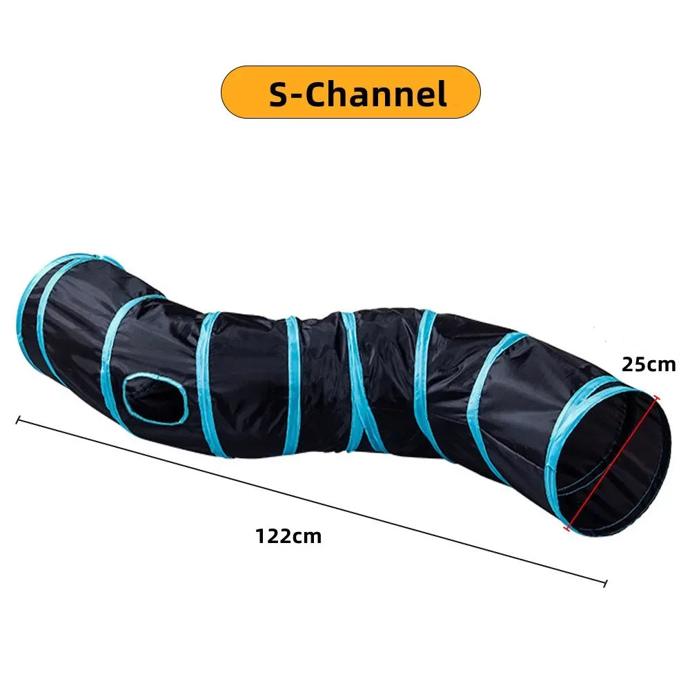 Collapsible Cat Tunnel Toy For Indoor Play S T Pass