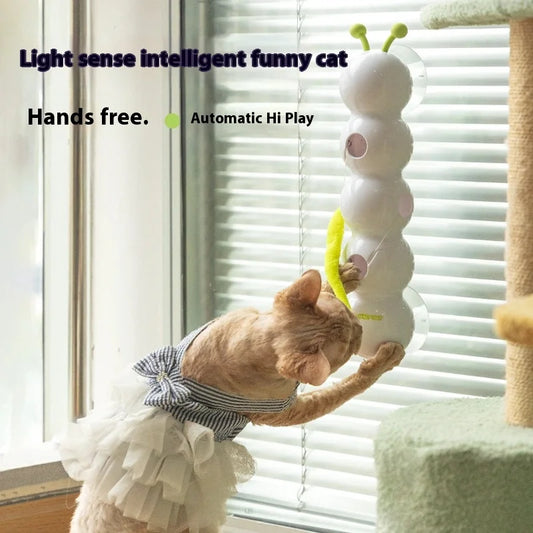 Zhejiang Hign Interactive Cat Toy Earthworm Tail Wand