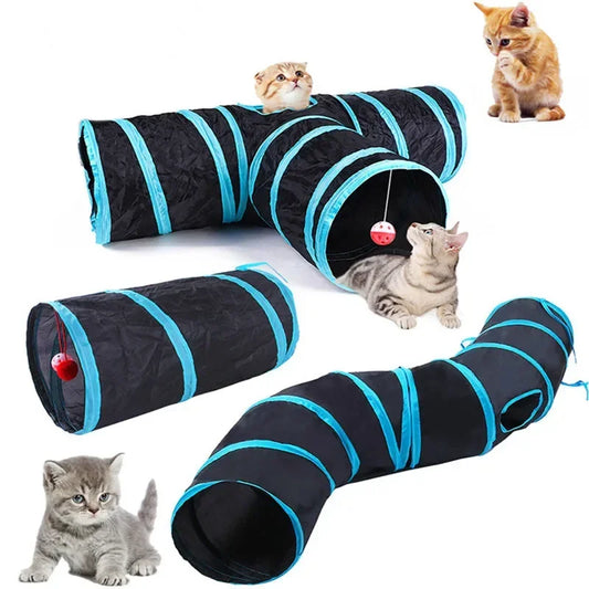 Collapsible Cat Tunnel Toy For Indoor Play S T Pass