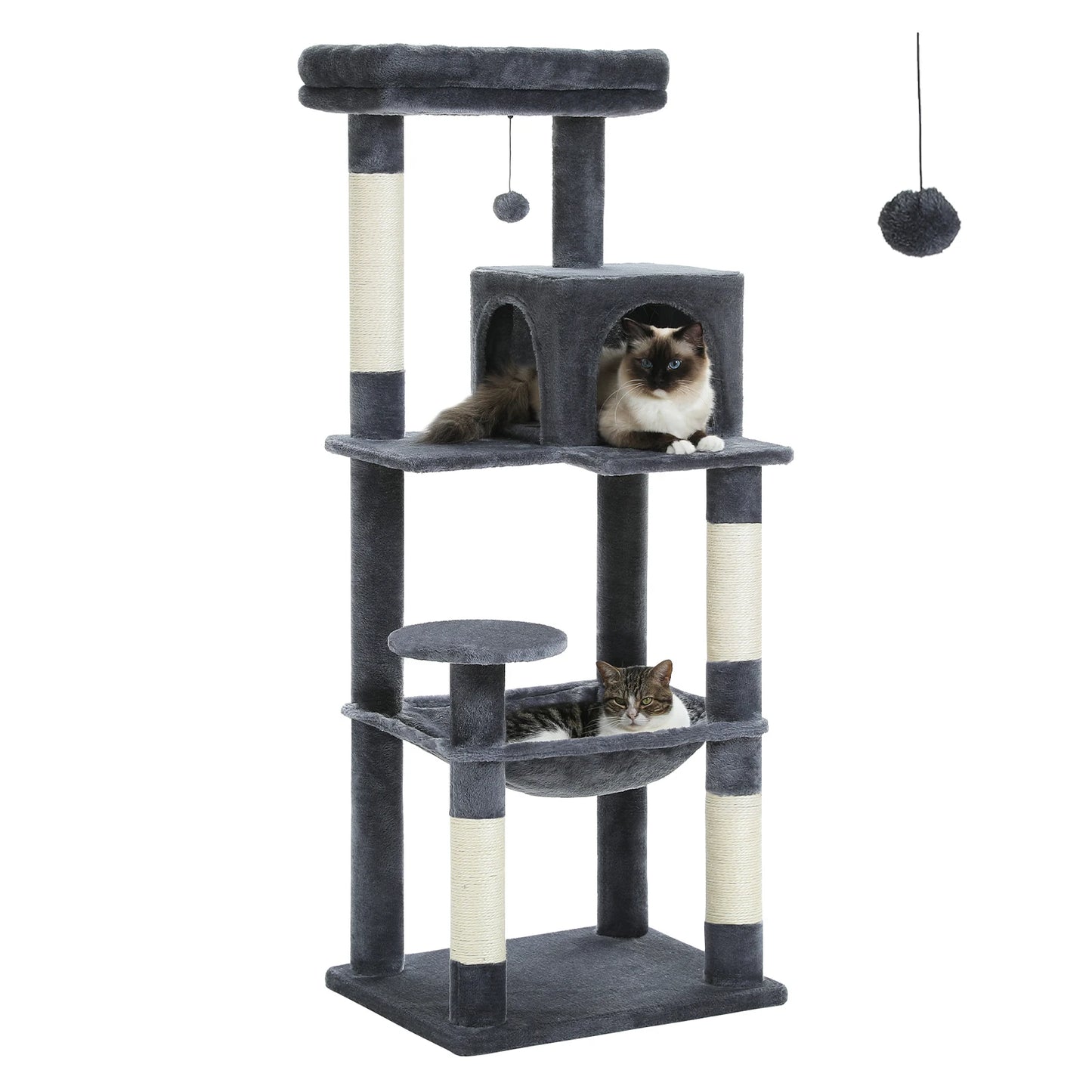PAWZ Road Cat Tree Indoor Cozy Condo Tower With Hammock