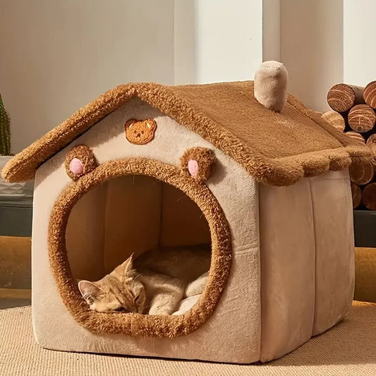 Fujian Cartoon Foldable Pet House Removable Washable Bed