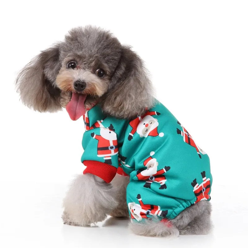 Christmas Reindeer Santa Snowman Dog Costume For Small Dogs