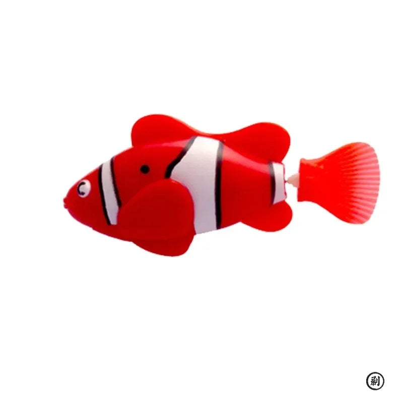 CN LED Inductive Swimming Robot Fish Cat Toy Glowing
