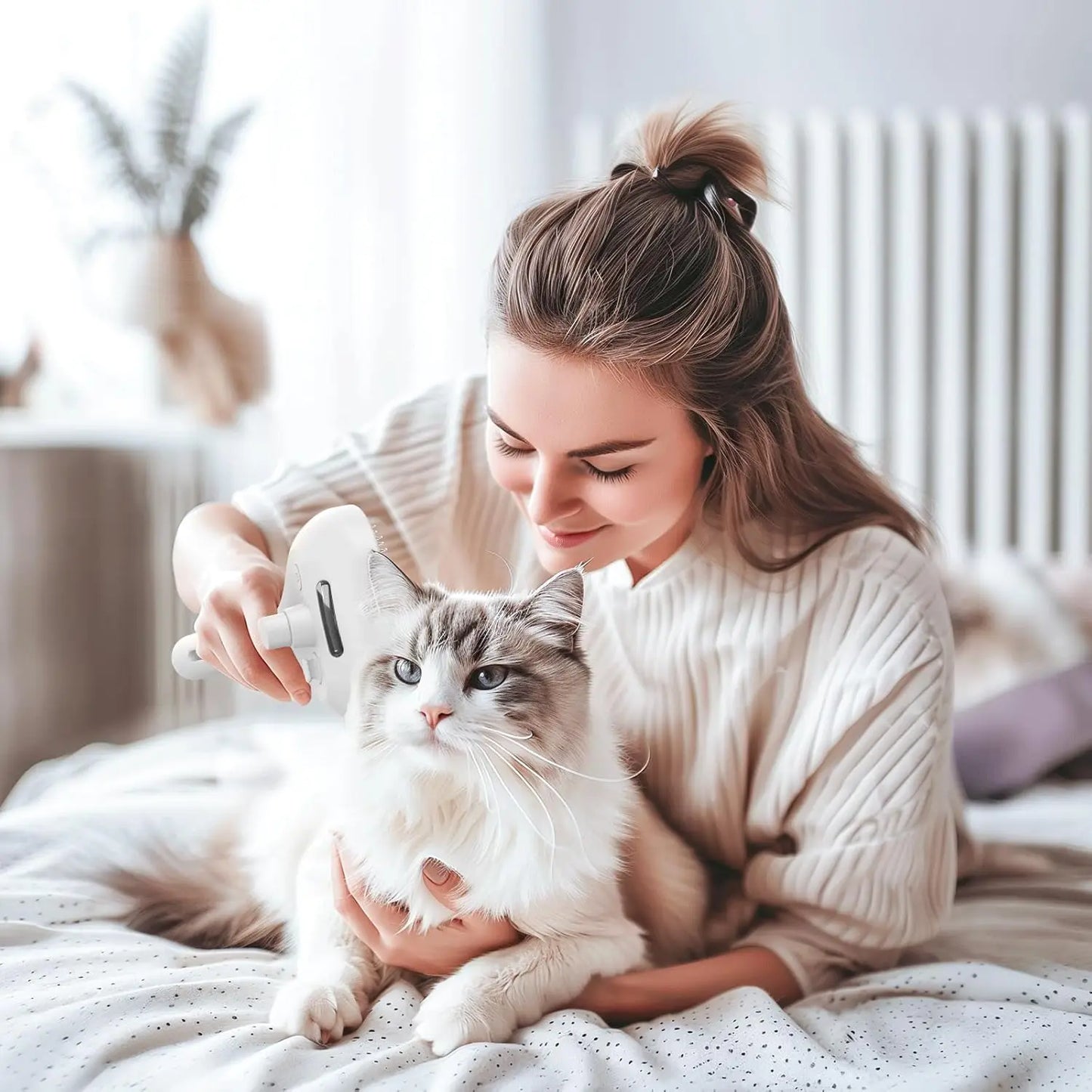 Hign Concerned Pet Steam Brush Spray Cat Grooming Comb