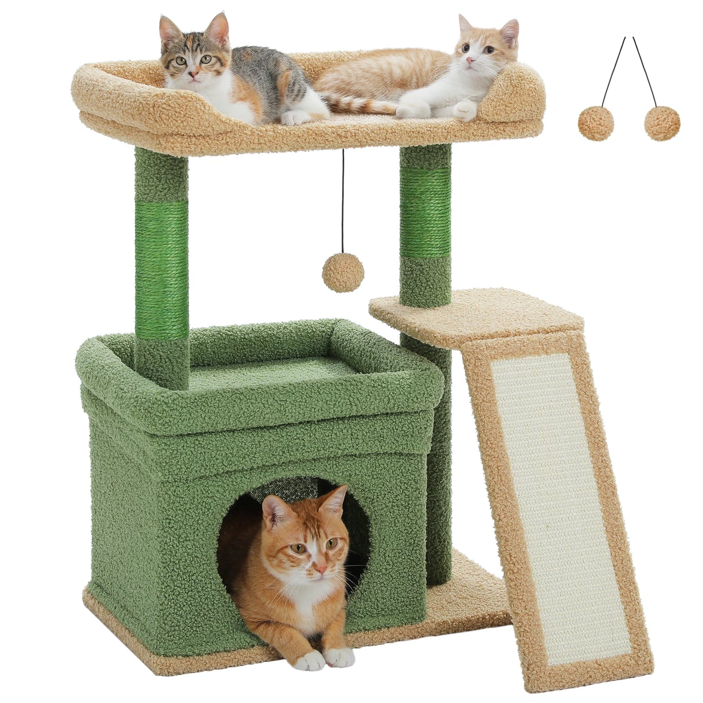 PAWZ Road Cat Tree Indoor Tower With Sisal Scratching Pad