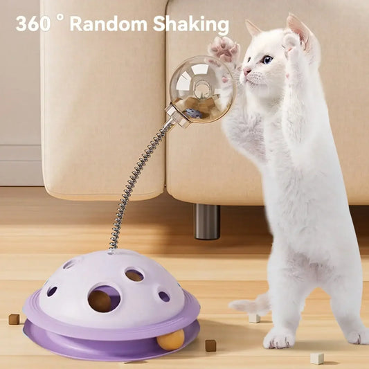 Guangdong Snack Dispenser Toy Cat Dog Rotating Interactive