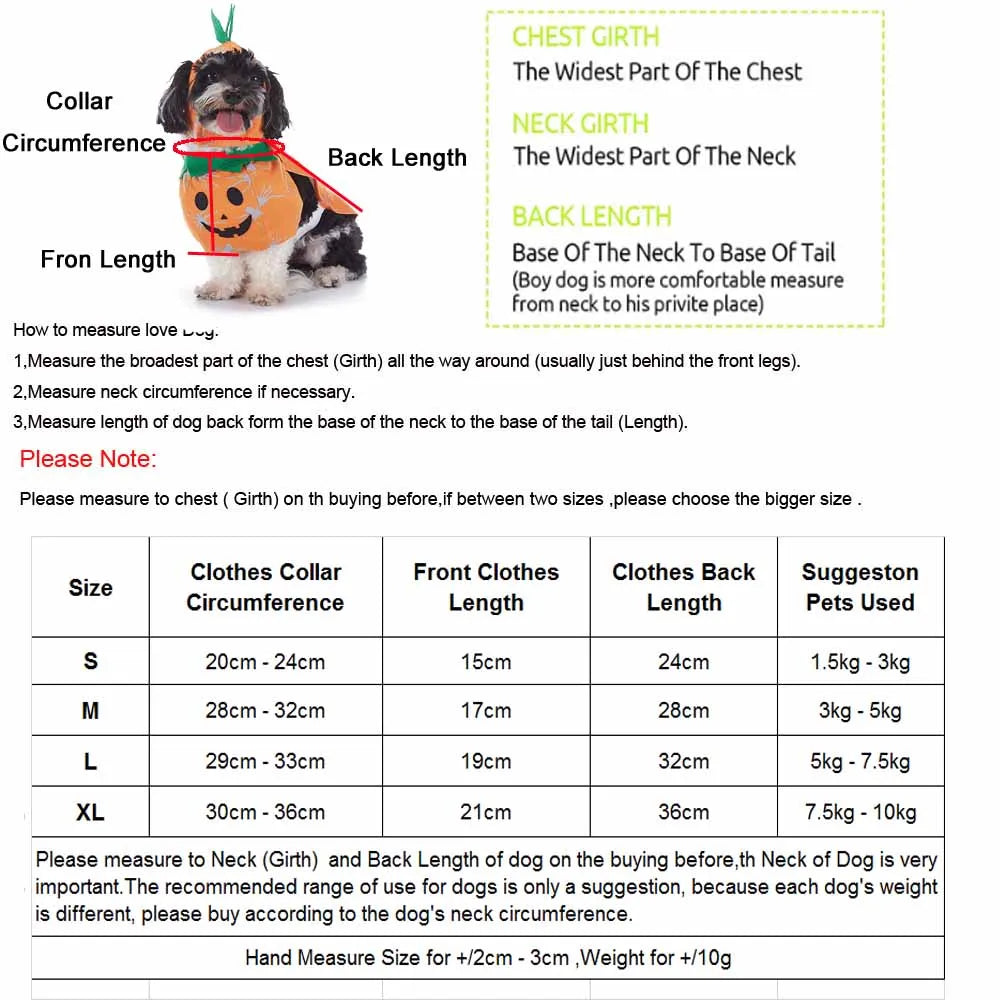 Shishicn Halloween Pet Costume With Hat For Dogs And Cats