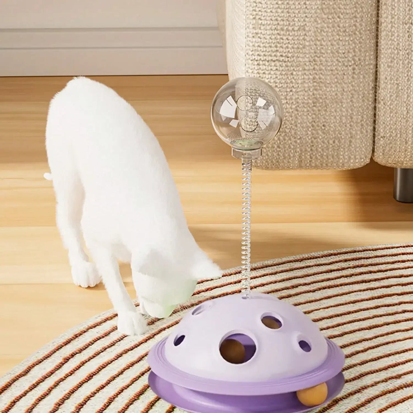 Guangdong Snack Dispenser Toy Cat Dog Rotating Interactive