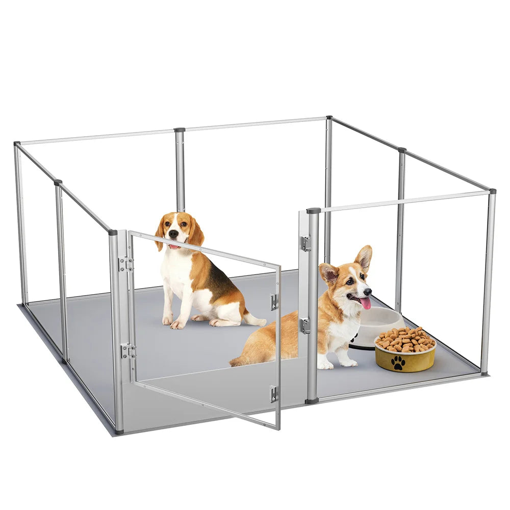 BORWARTH Dog Playpen Enclosure For Pets Whelping Box