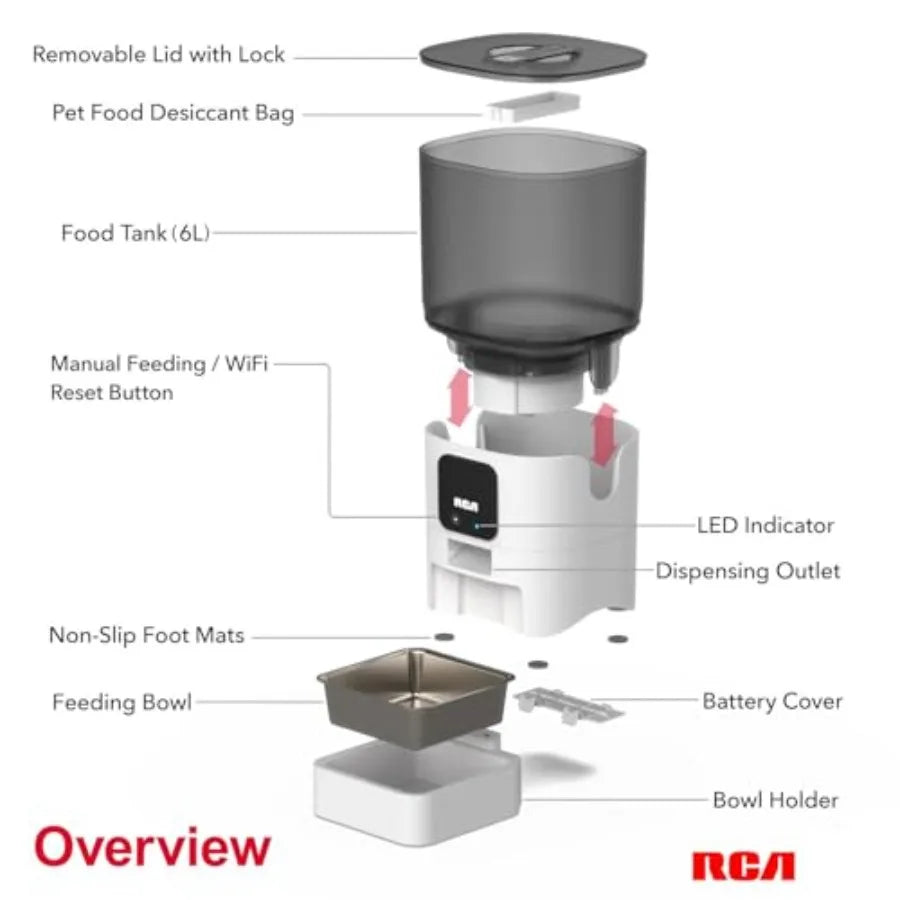 Hign Concerned Smart Pet Feeder With WiFi App Control