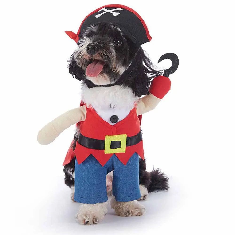 Shishicn Halloween Pet Costume With Hat For Dogs And Cats