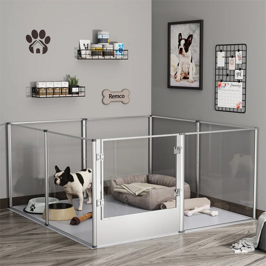 BORWARTH Dog Playpen Enclosure For Pets Whelping Box