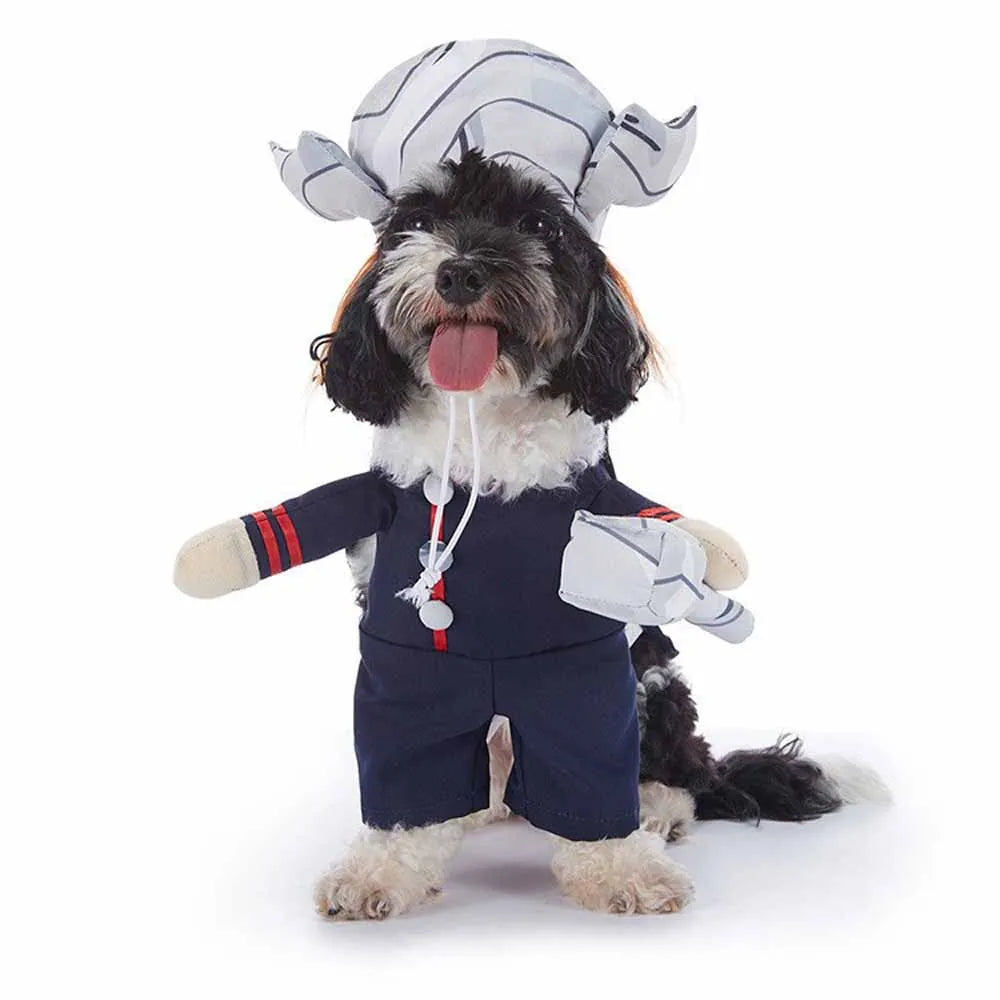 Shishicn Halloween Pet Costume With Hat For Dogs And Cats