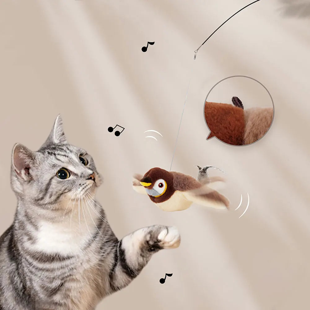 Shunmaii Sparrow Interactive Rechargeable USB Cat Toy Indoor
