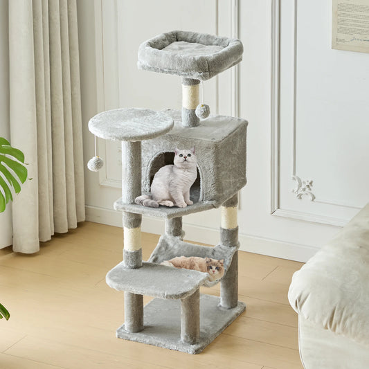 JHK Multi Cat Climbing Tree Tower With Sisal Posts Indoor