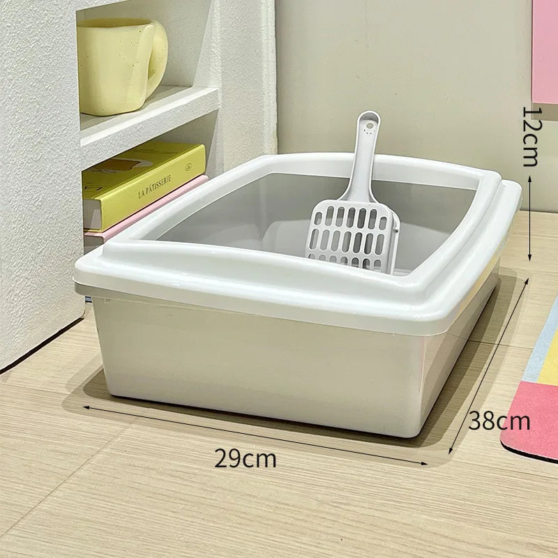 Choice Cat Litter Box Thickened Rectangle Semi Enclosed