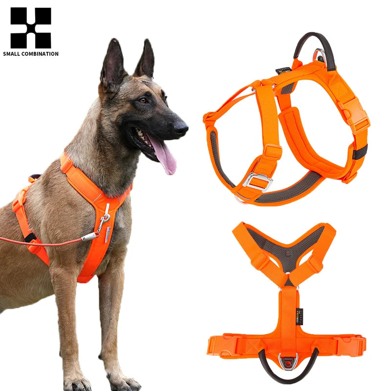 Small Combination No Pull Reflective Dog Harness Vest