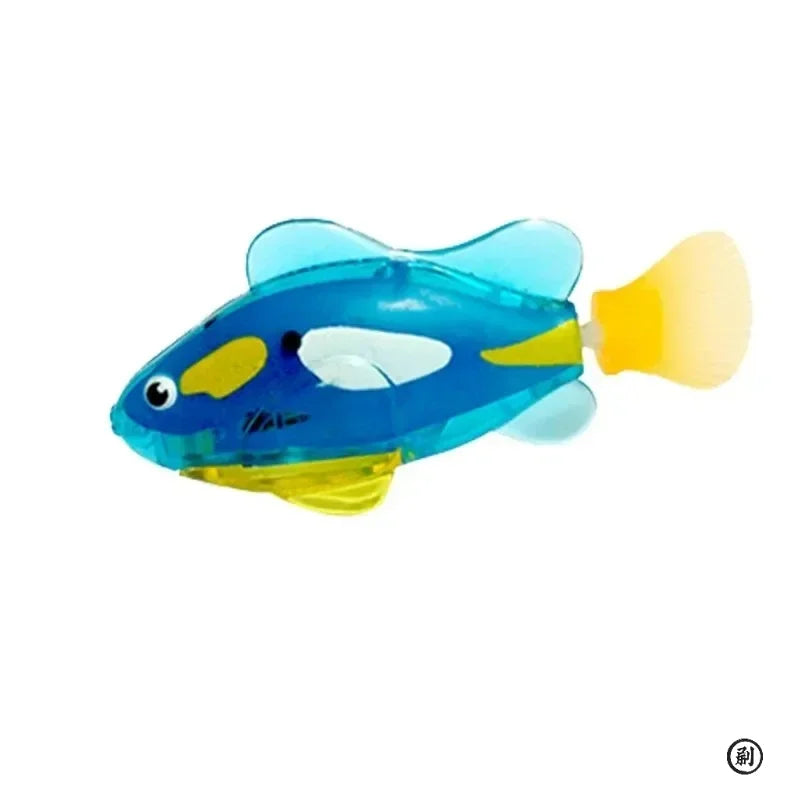 CN LED Inductive Swimming Robot Fish Cat Toy Glowing
