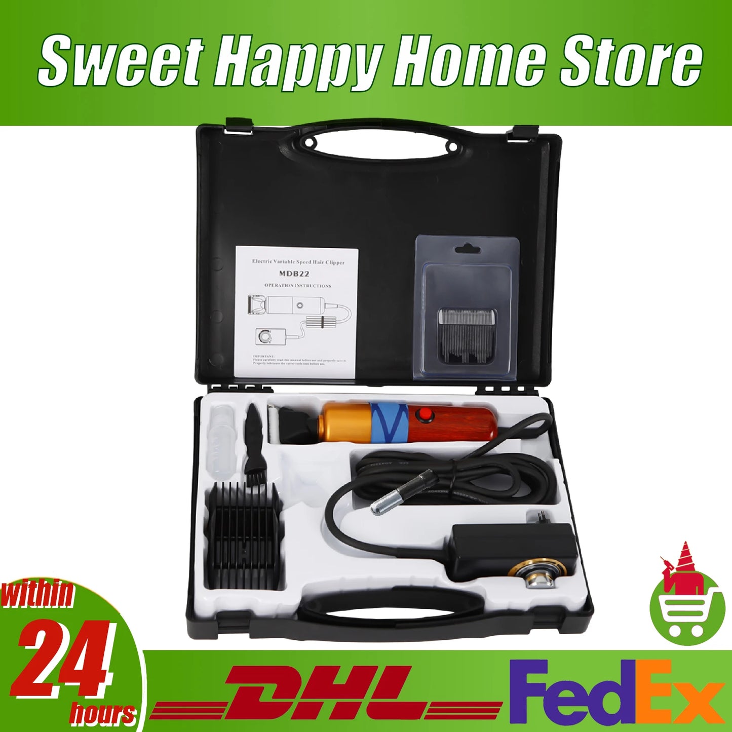 Hignconcerned 220V Corded Pet Clippers 1000To6600RPM Blade