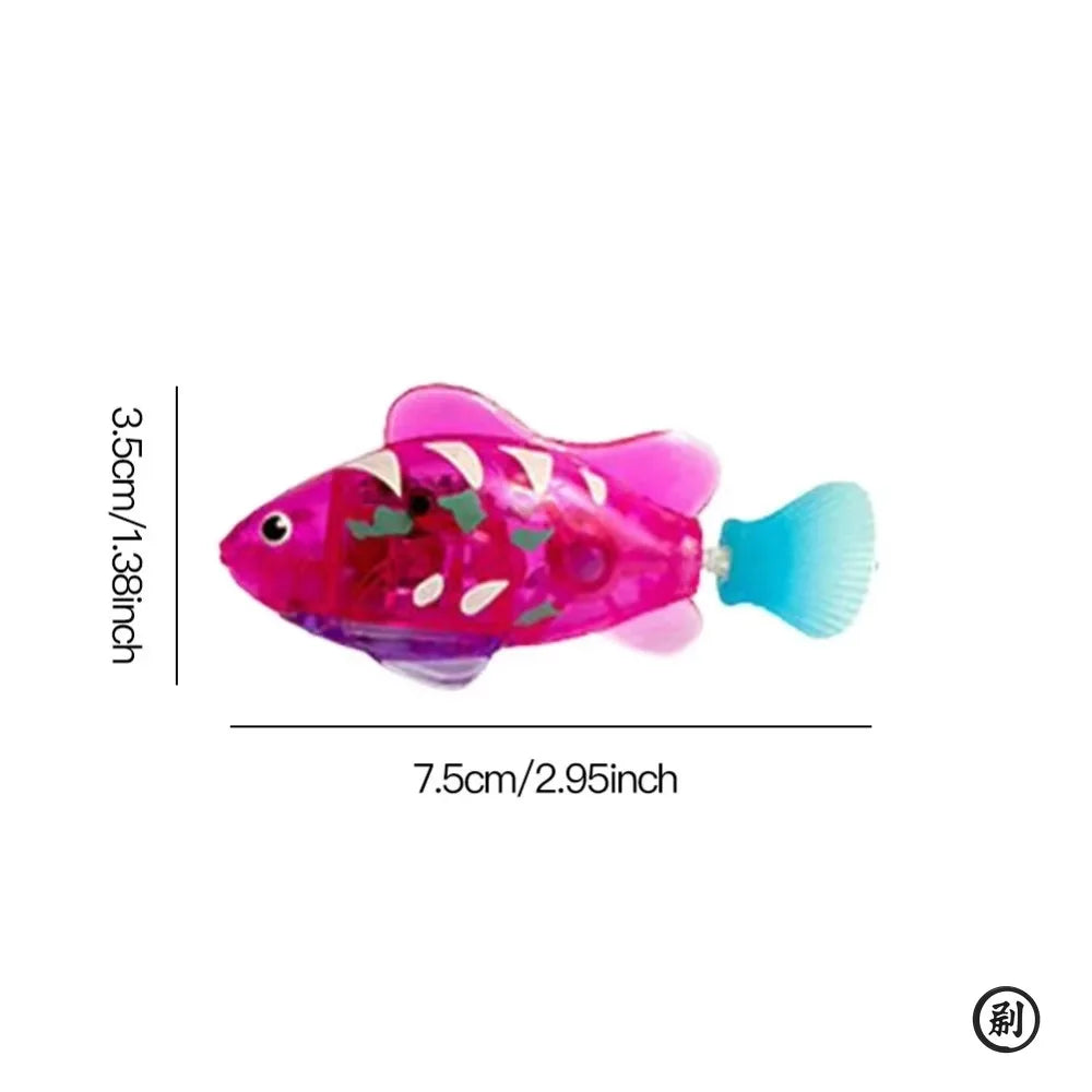 CN LED Inductive Swimming Robot Fish Cat Toy Glowing
