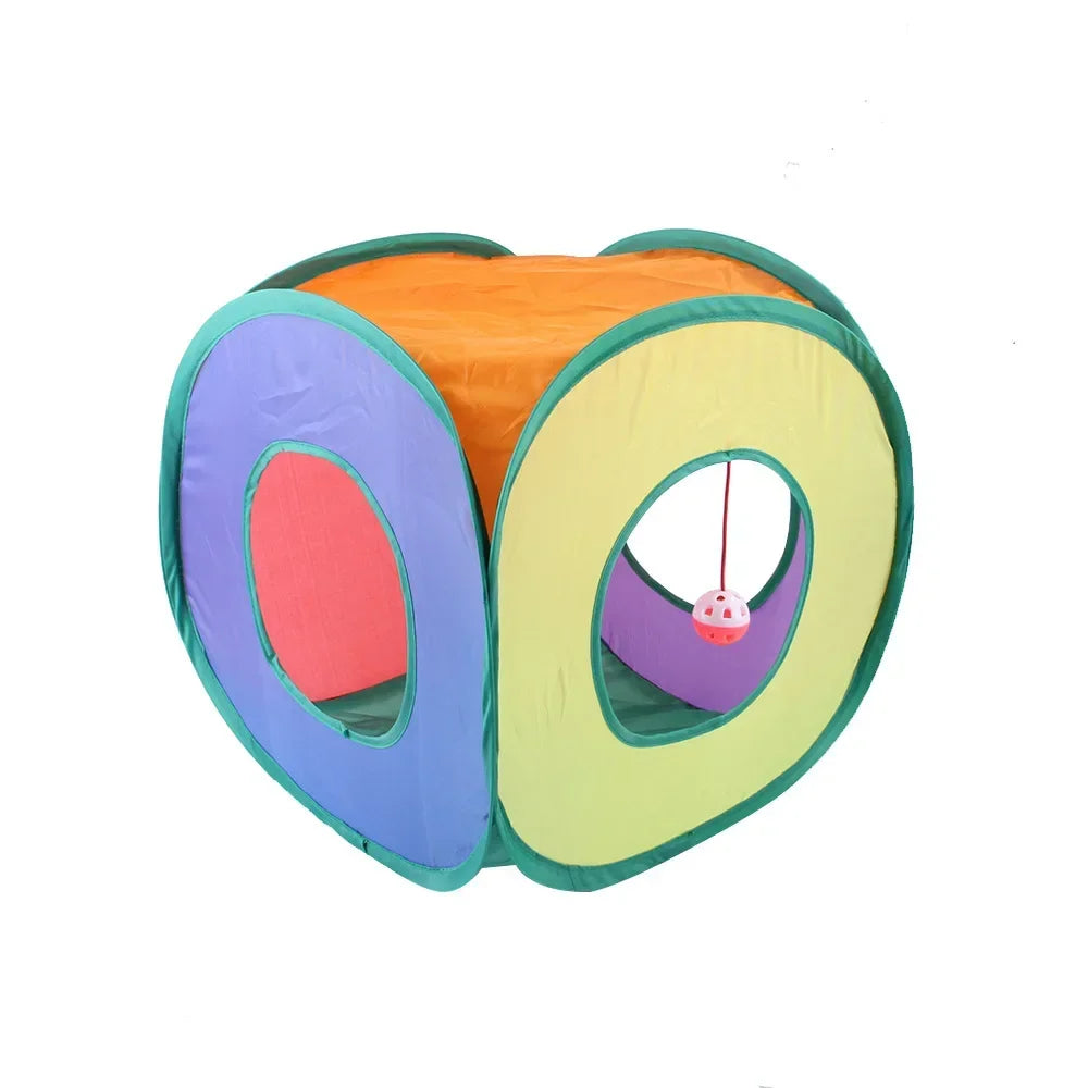 Collapsible Cat Tunnel Toy For Indoor Play S T Pass