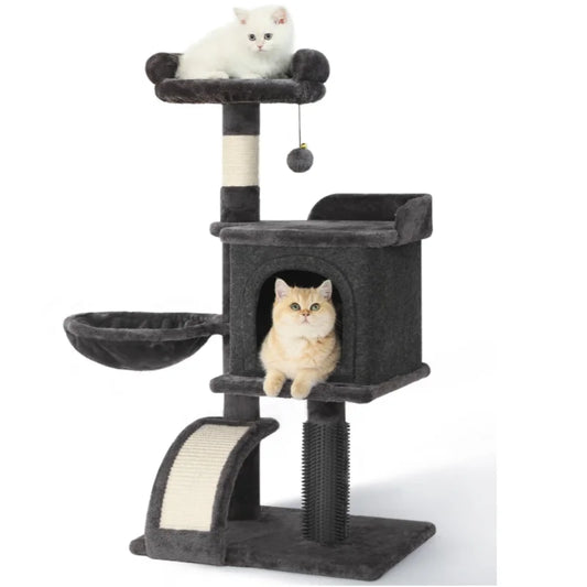 Hoopet Four Tier Cat Tree With Scratching Post Hammock