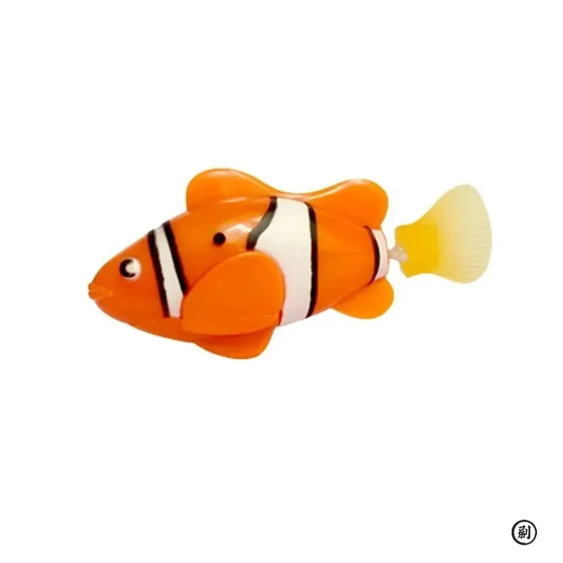CN LED Inductive Swimming Robot Fish Cat Toy Glowing