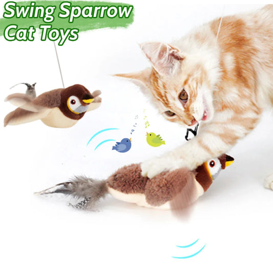Shunmaii Sparrow Interactive Rechargeable USB Cat Toy Indoor