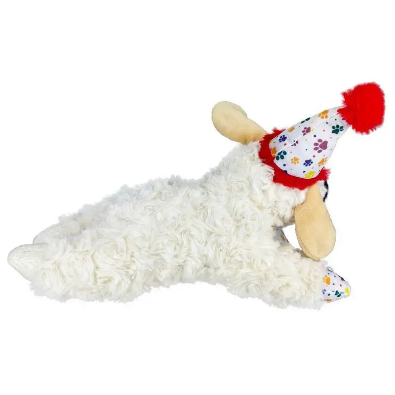 Care Birthday Lamb Chop Dog Toy Soft Plush Squeaky Chew