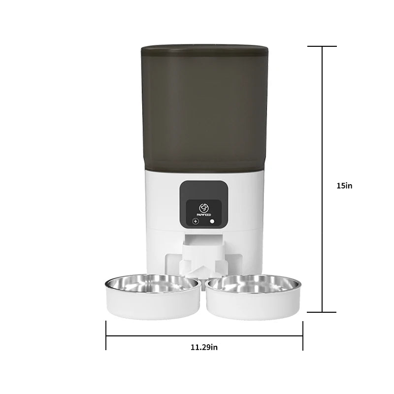 PAPIFEED Smart Double Bowl Cat Dispenser With WiFi Timer
