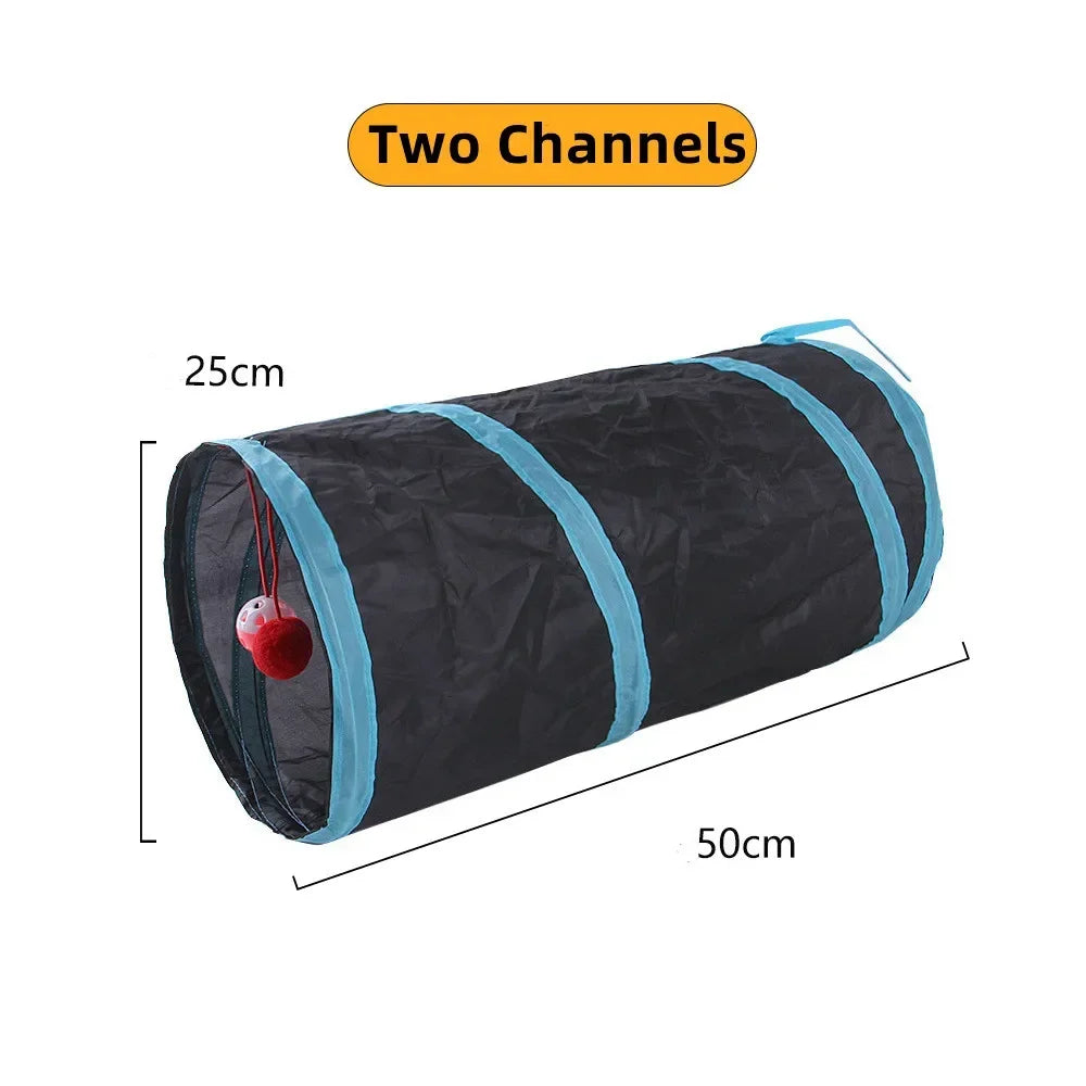 Collapsible Cat Tunnel Toy For Indoor Play S T Pass