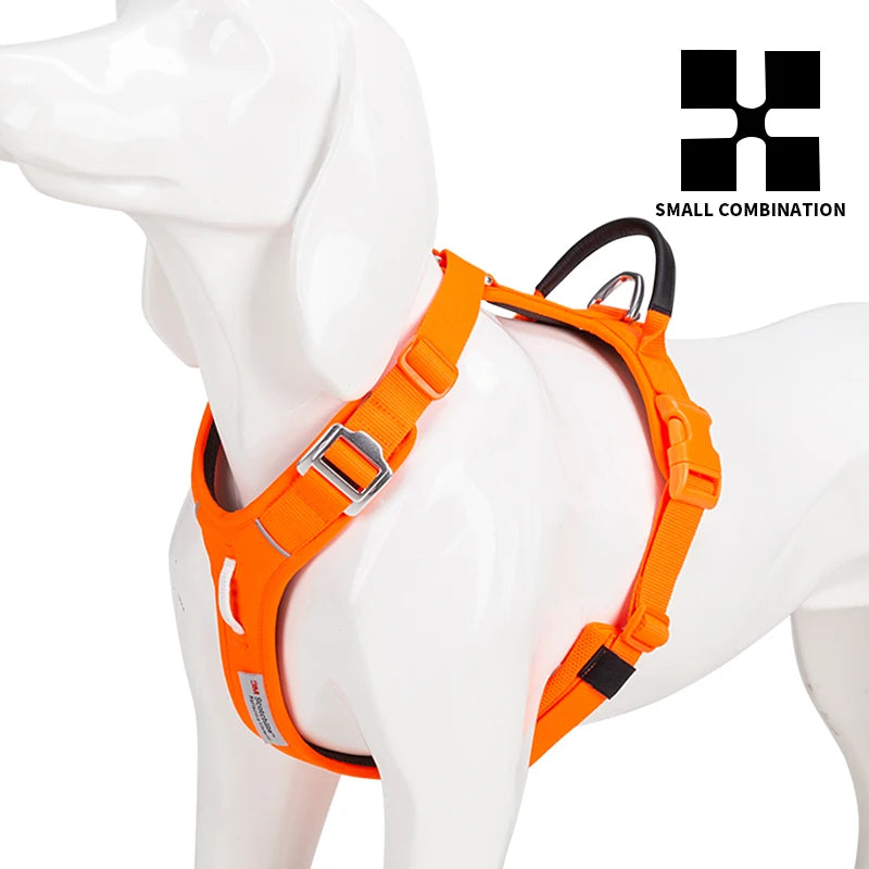 Small Combination No Pull Reflective Dog Harness Vest