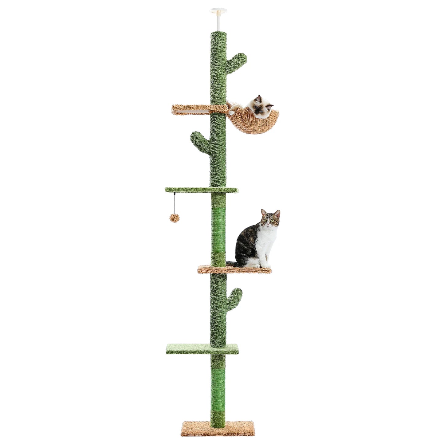 PAWZ Road Cat Tree Five Tier Floor To Ceiling Tower
