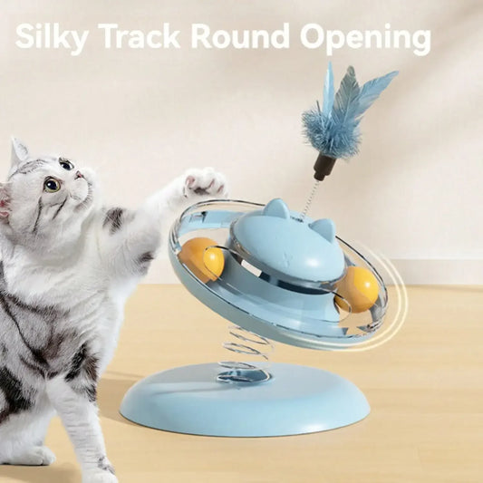 Guangdong Indoor Cat Interactive Feeder 360 Rotating Teaser