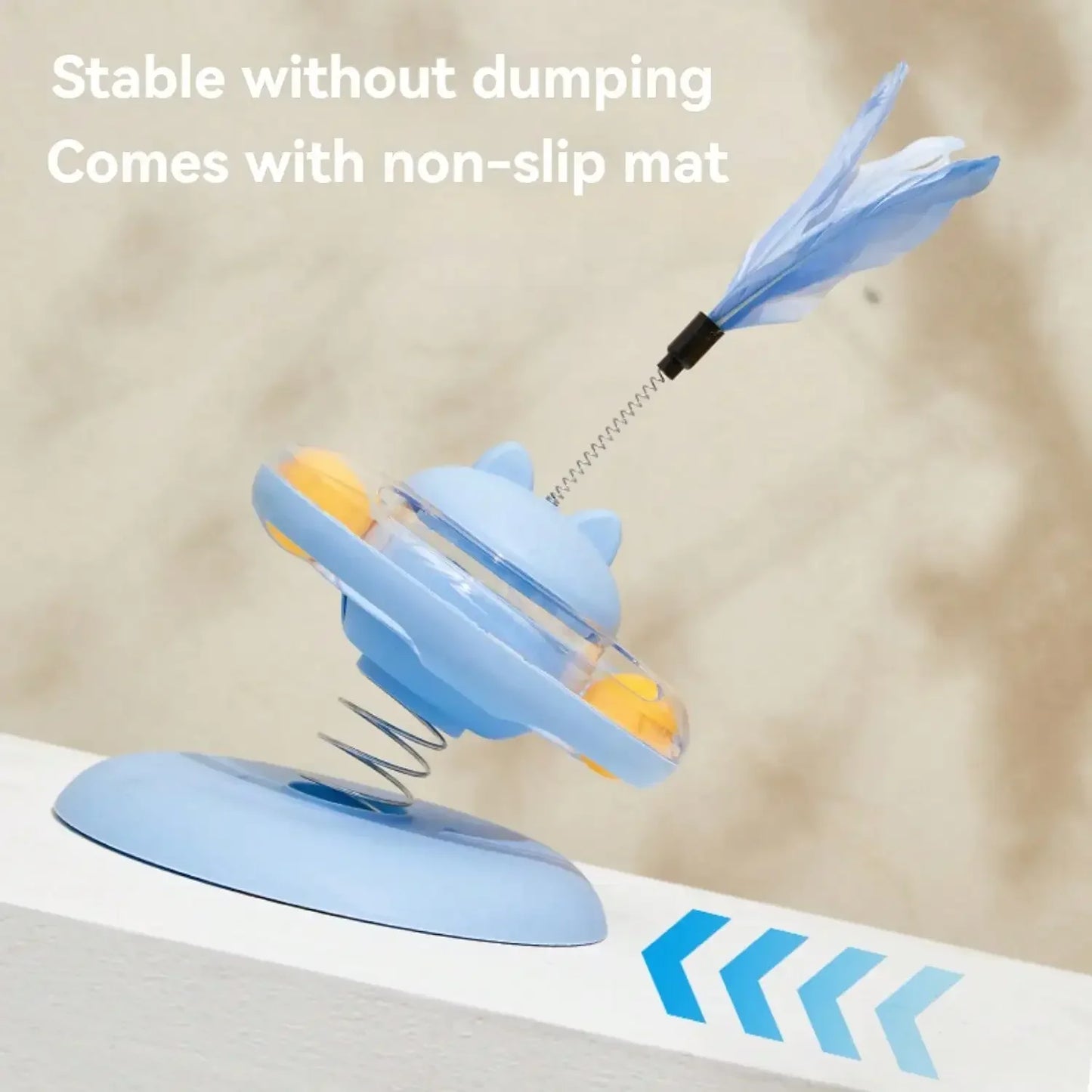 Guangdong Indoor Cat Interactive Feeder 360 Rotating Teaser