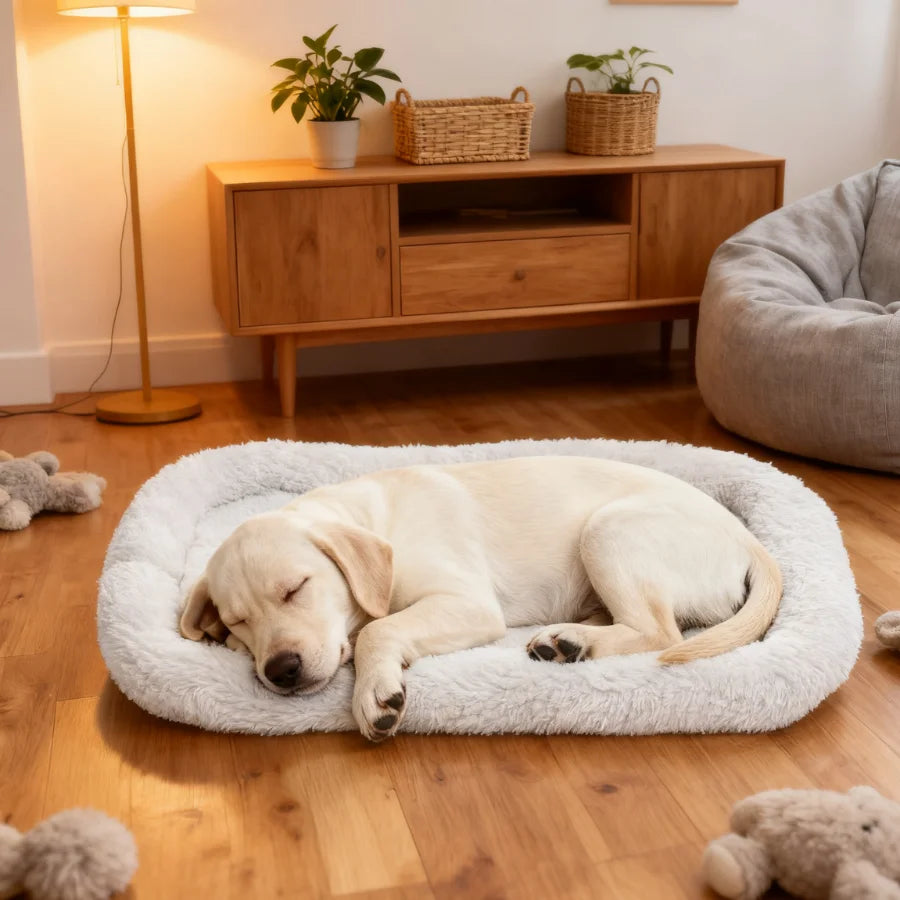 High Concerned Dog Bed Washable With Supportive Foam Non Skid Bottom Plush Sofa Comfort