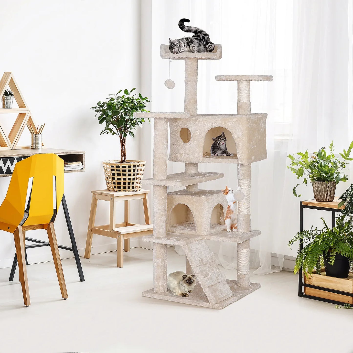 Three Tier Cat Tree Condo Tower Cat Activity Center