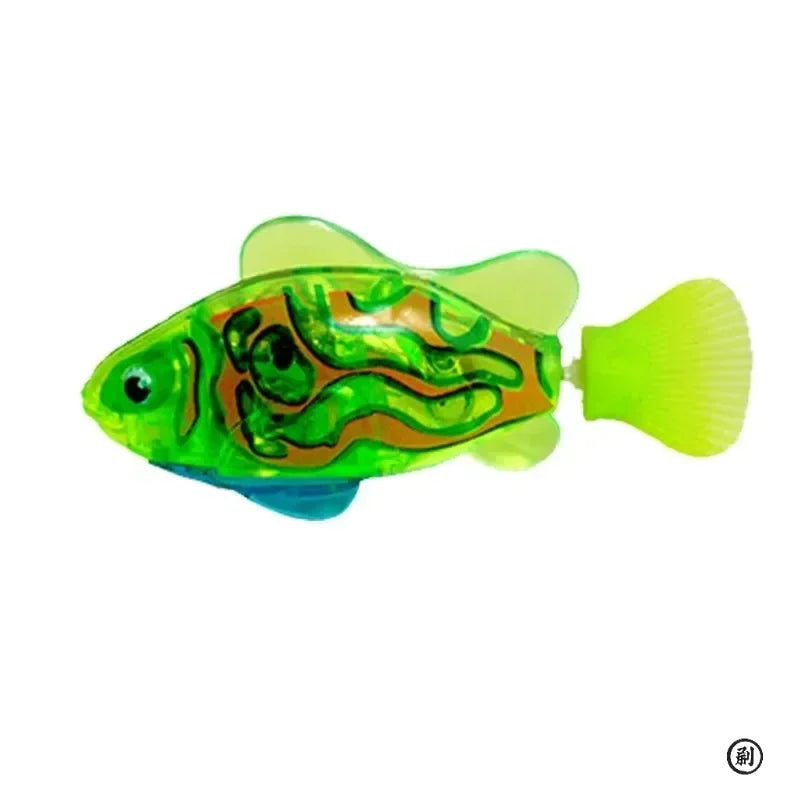 CN LED Inductive Swimming Robot Fish Cat Toy Glowing