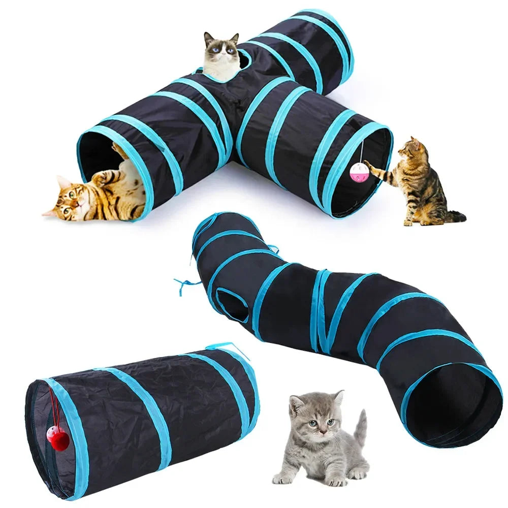 Collapsible Cat Tunnel Toy For Indoor Play S T Pass