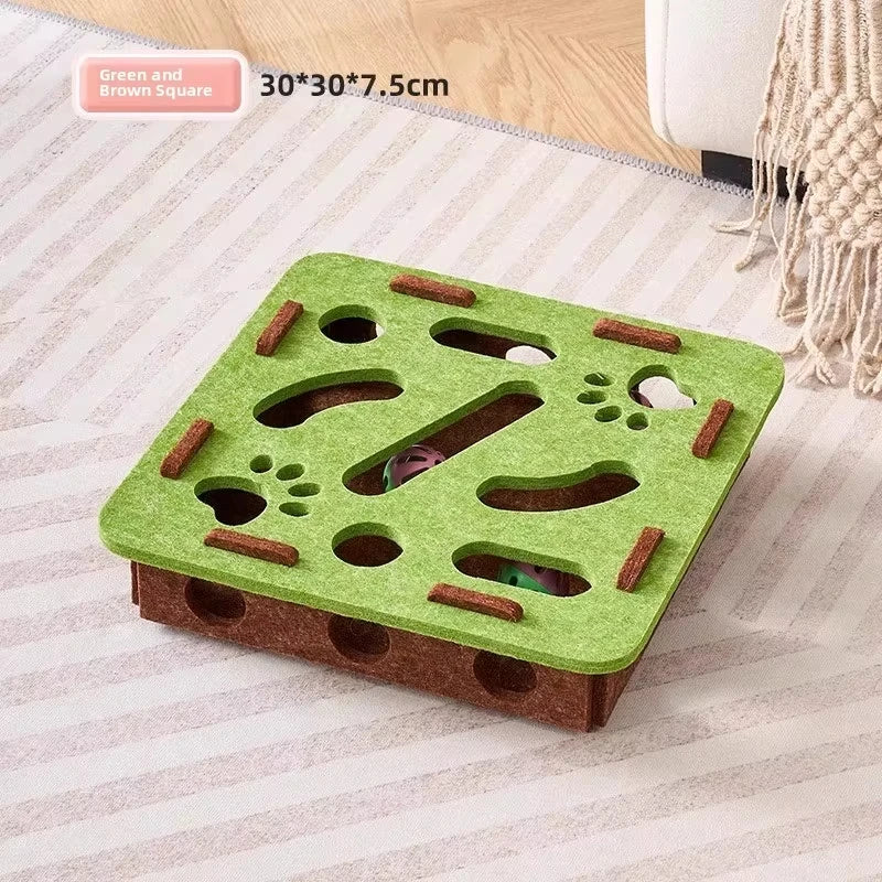 Hign Concerned Cat Puzzle Toys Felt Puzzle Box Indoor Fun