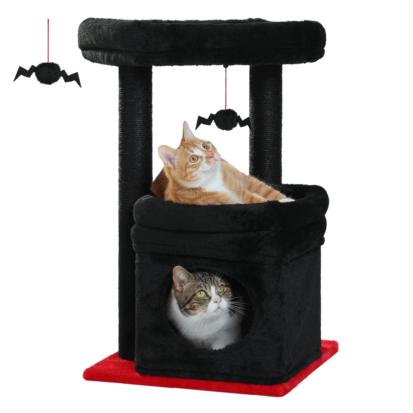 PEQULTICN Cat Tree Tower With Cozy Condo And Plush Perch