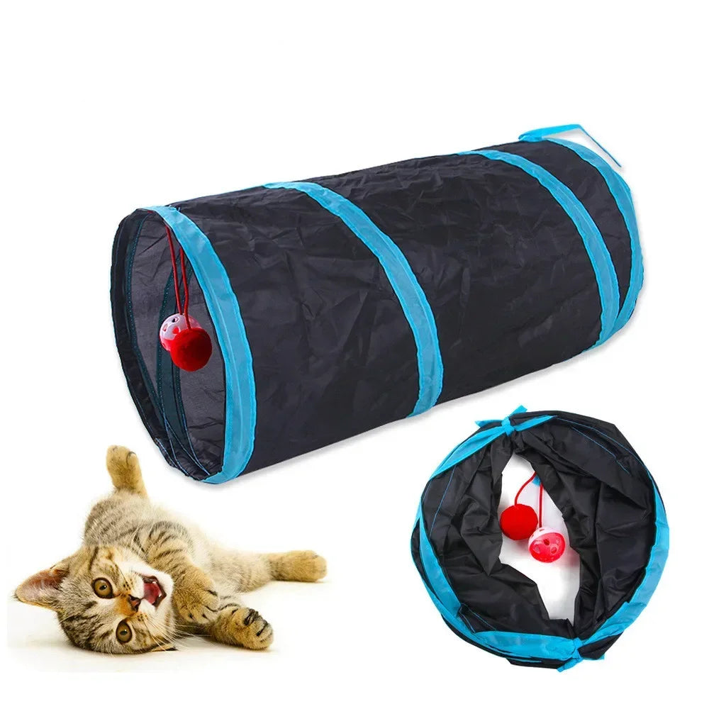 Collapsible Cat Tunnel Toy For Indoor Play S T Pass