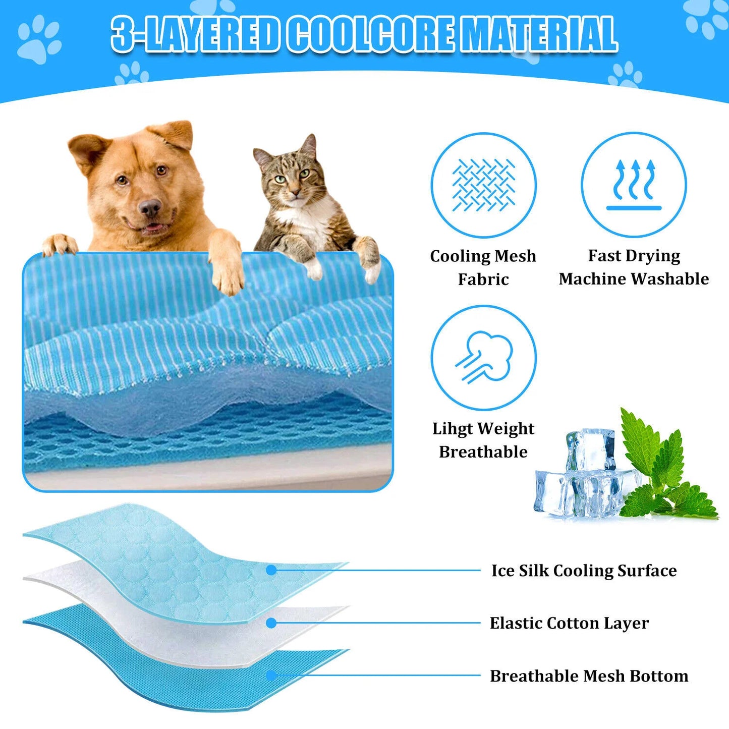 Zhejiang Pet Cooling Mat For Dogs And Cats Bed Cushion
