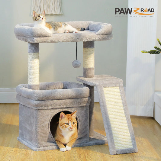 PAWZ Road Cat Tree Indoor Tower With Sisal Scratching Pad