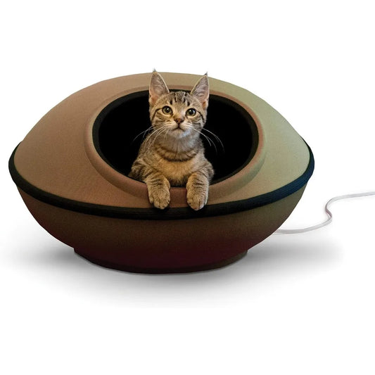 KH Pet Products Heated Cat Bed Dream Pod Indoor Cave