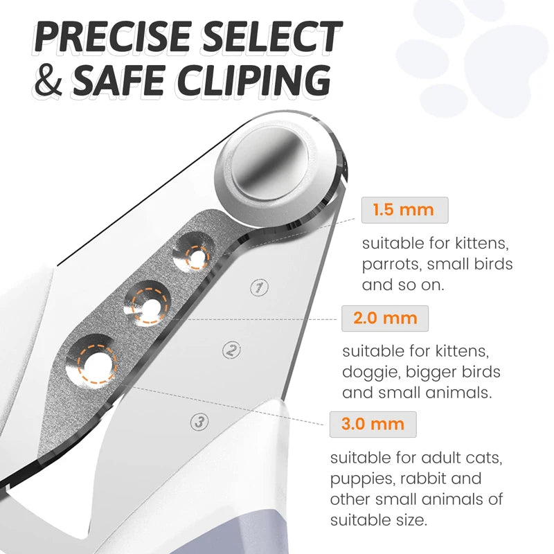 Benepaw Professional Pet Nail Clippers Triple Cutting Holes