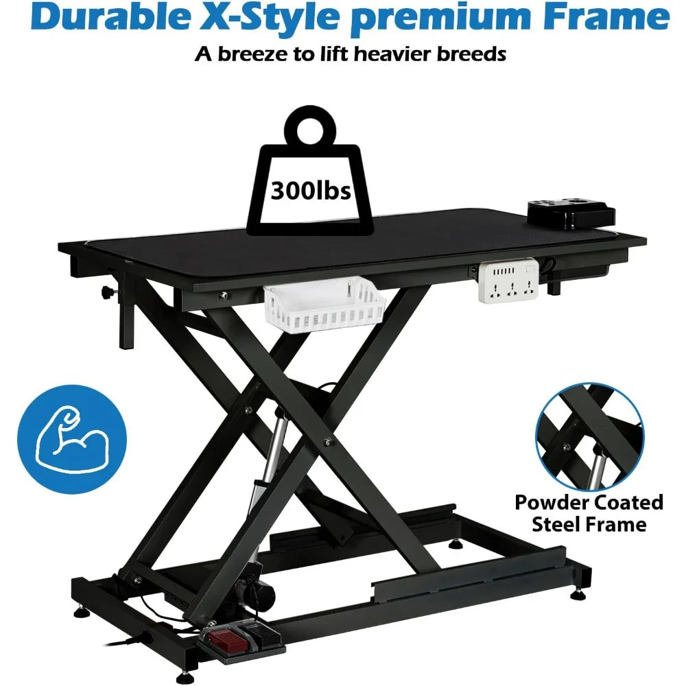 MKDK Electric Dog Grooming Table Heavy Duty Adjustable