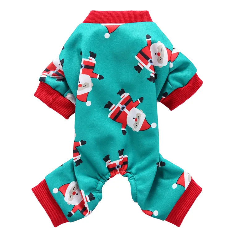 Christmas Reindeer Santa Snowman Dog Costume For Small Dogs