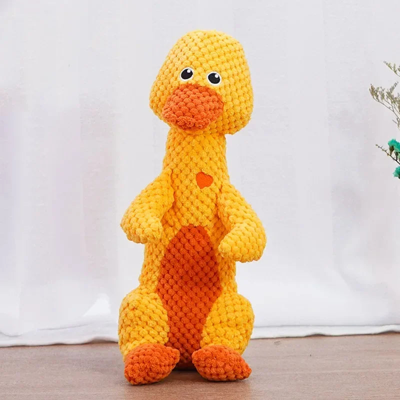 Hign-concerned Squeaky Dog Toys Lion Dinosaur Plush Chew