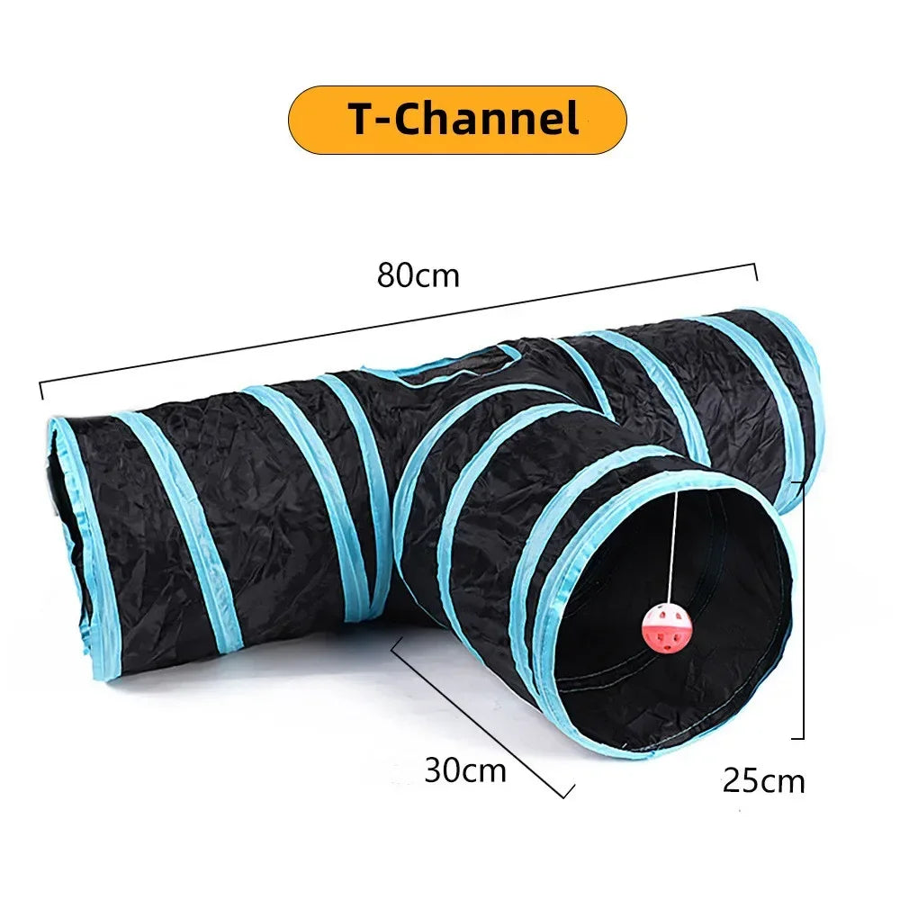 Collapsible Cat Tunnel Toy For Indoor Play S T Pass